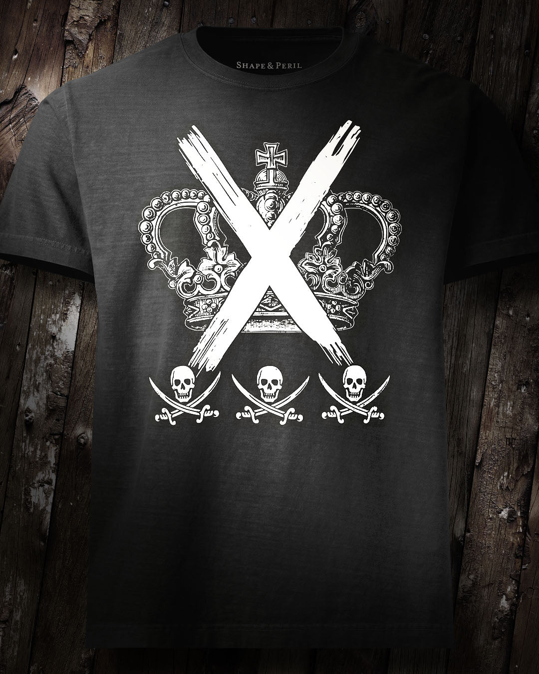 Crossed & Crownless Oversized