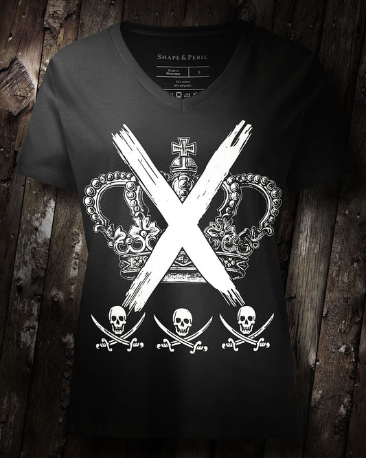 Crossed & Crownless V-Neck, Women's